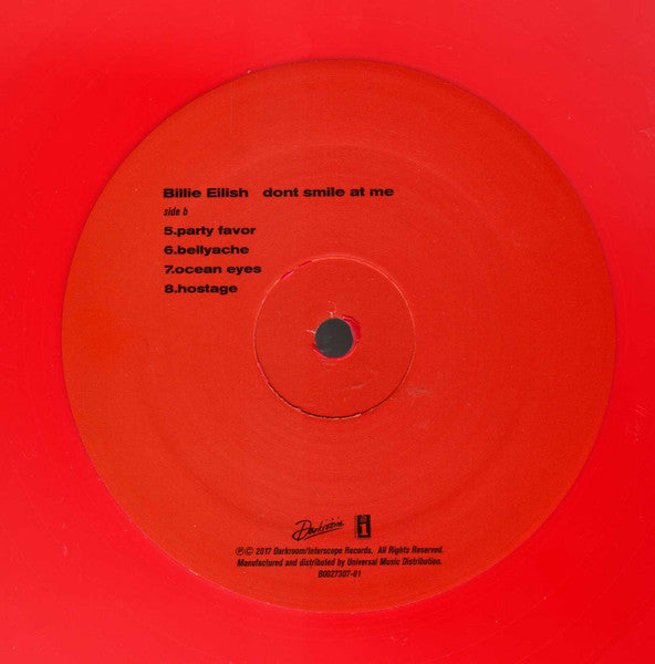 Billie Eilish : Dont Smile At Me (12", EP, Red)