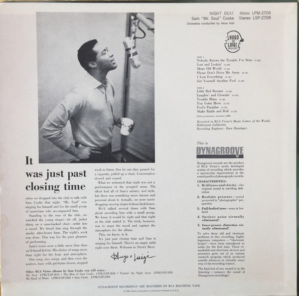 Sam Cooke : Night Beat (LP, Album, Ind)
