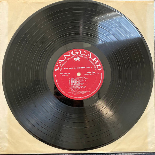 Joan Baez : In Concert Part 2 (LP, Album, Mono, Hol)