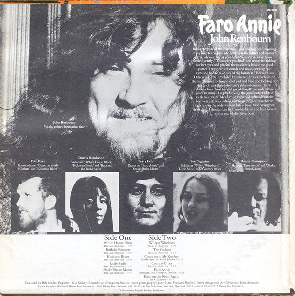 John Renbourn : Faro Annie (LP, San)