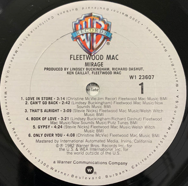 Fleetwood Mac : Mirage (LP, Album, Club, Car)