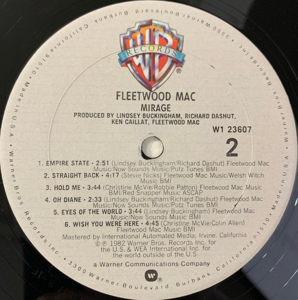 Fleetwood Mac : Mirage (LP, Album, Club, Car)