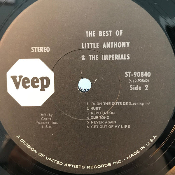 Little Anthony & The Imperials : The Best Of Little Anthony & The Imperials (LP, Comp, Club, RE)