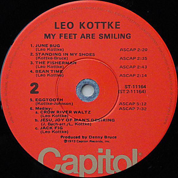 Leo Kottke : My Feet Are Smiling (LP, Album)