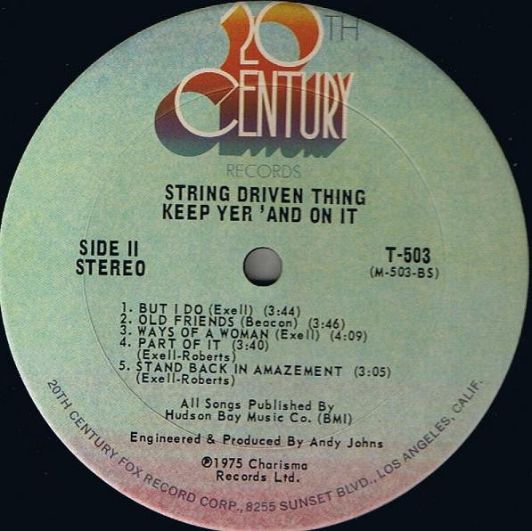 String Driven Thing : Keep Yer 'And On It (LP, Album)
