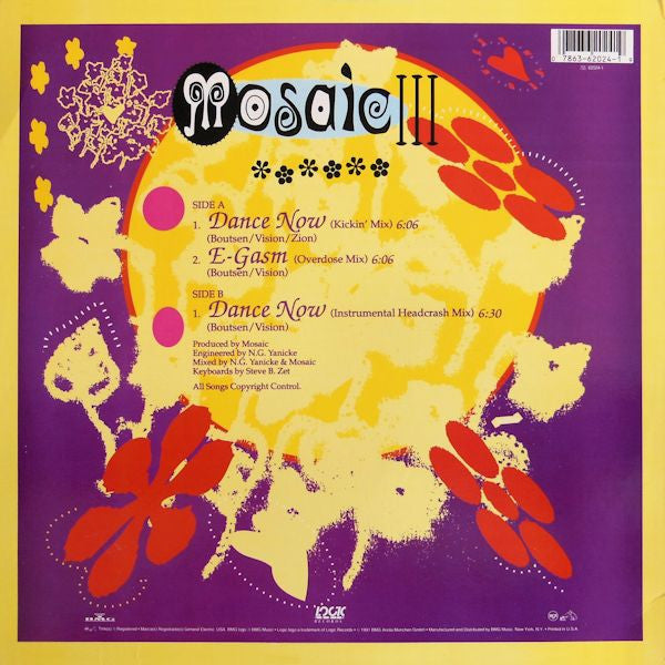 Mosaic Feat. Zyon : Dance Now (12", Promo)