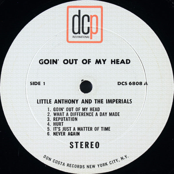 Little Anthony & The Imperials : Goin' Out Of My Head (LP, Album, Pla)