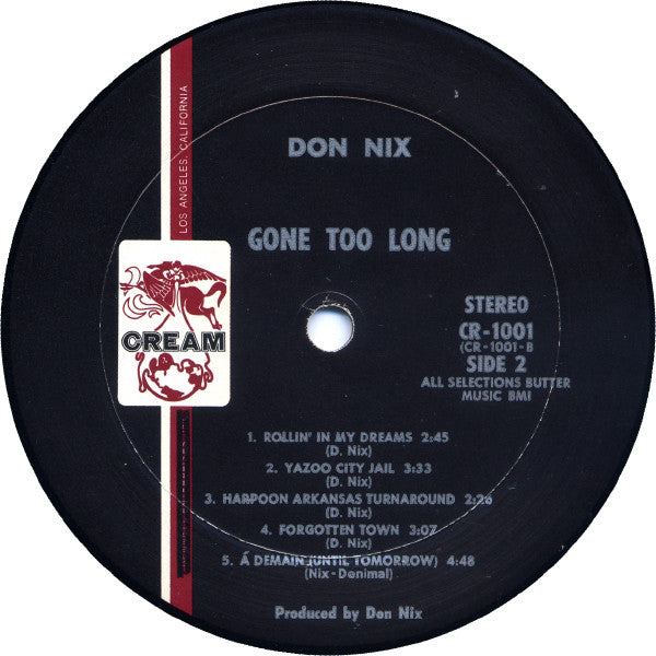 Don Nix : Gone Too Long (LP, Album)