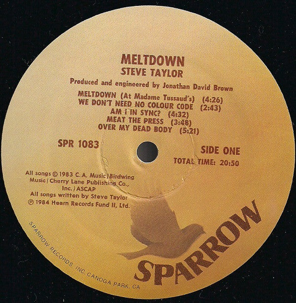 Steve Taylor (2) : Meltdown (LP, Album)
