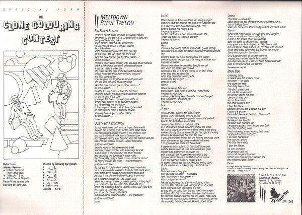 Steve Taylor (2) : Meltdown (LP, Album)