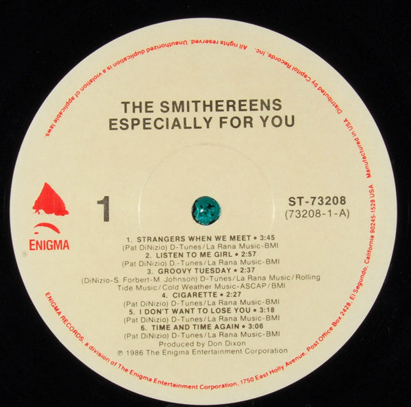 The Smithereens : Especially For You (LP, Album, Spe)