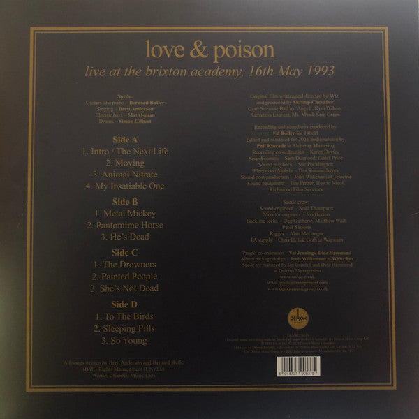 Suede : Love & Poison (Live At The Brixton Academy, 16th May 1993) (2xLP, Album, Ltd, Cle)