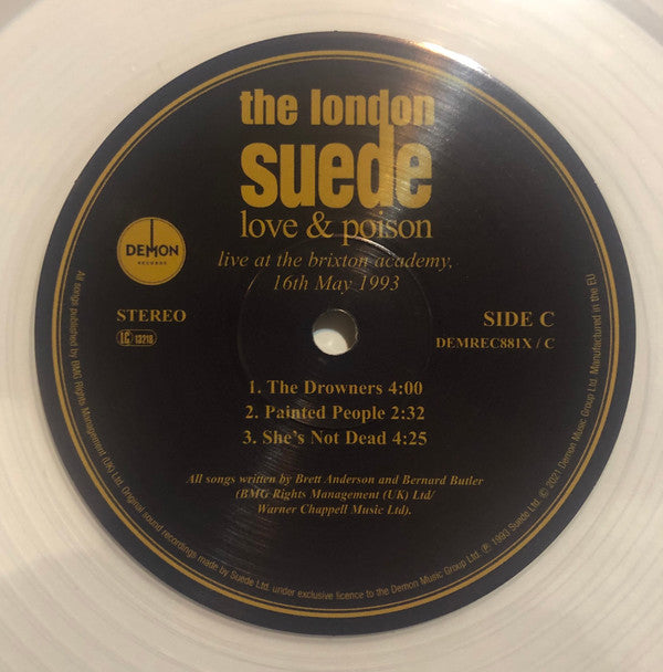 Suede : Love & Poison (Live At The Brixton Academy, 16th May 1993) (2xLP, Album, Ltd, Cle)