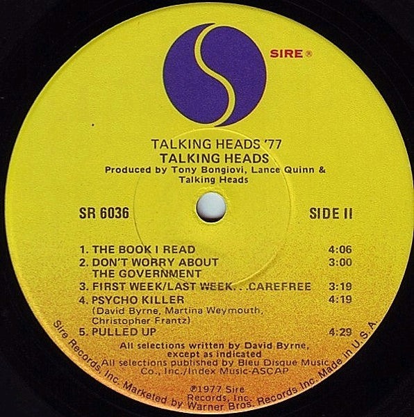 Talking Heads : Talking Heads: 77 (LP, Album, Los)