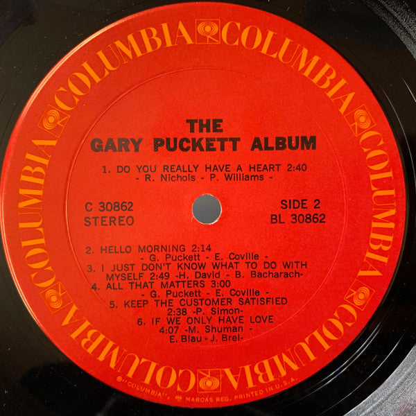 Gary Puckett : The Gary Puckett Album (LP, Album, Pit)