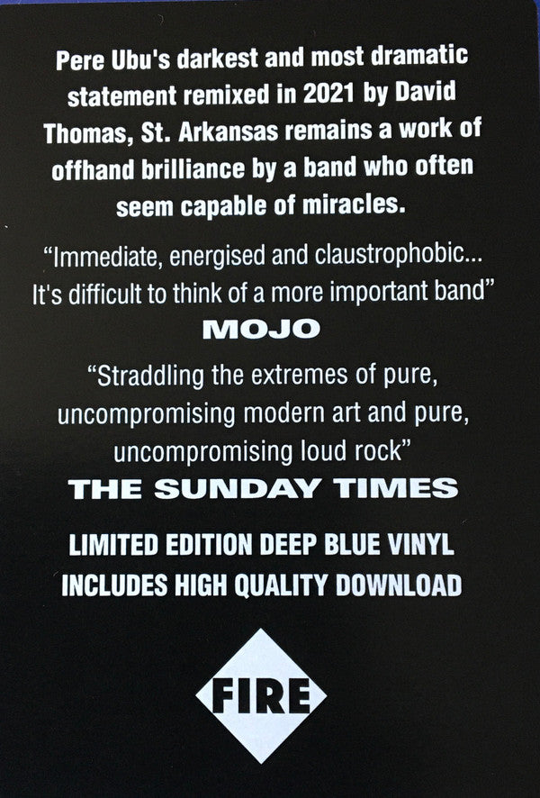 Pere Ubu : St. Arkansas (LP, Album, Ltd, RE, Blu)