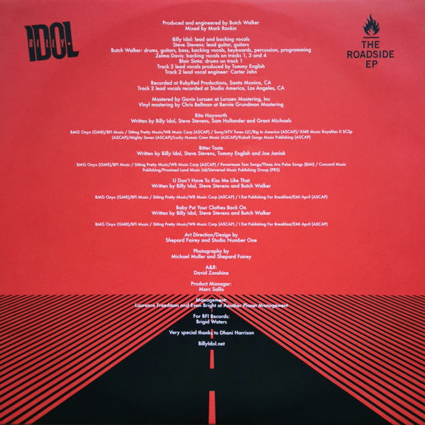 Billy Idol : The Roadside EP (12", EP)