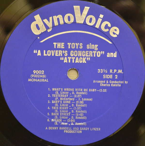 The Toys : The Toys Sing "A Lover's Concerto" And "Attack" (LP, Album, Mono, Bes)