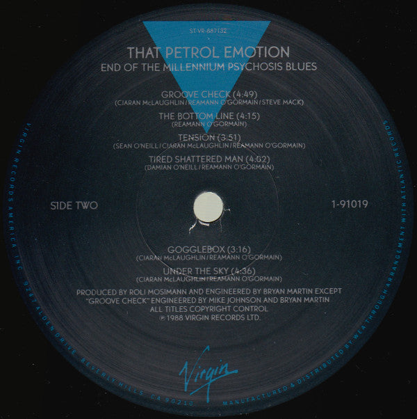 That Petrol Emotion : End Of The Millennium Psychosis Blues (LP, Album)