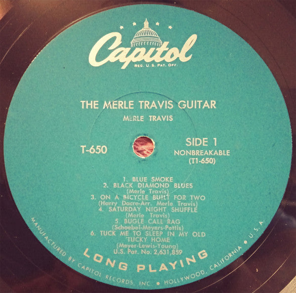 Merle Travis : The Merle Travis Guitar (LP, Album, Mono, Scr)