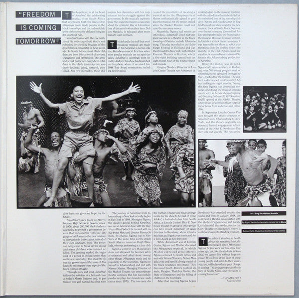 Mbongeni Ngema / Various : Sarafina! (The Music Of Liberation) (LP, Album)