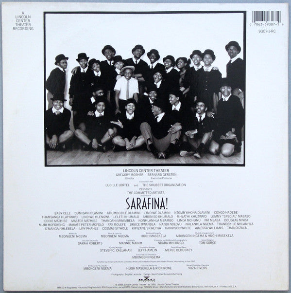 Mbongeni Ngema / Various : Sarafina! (The Music Of Liberation) (LP, Album)