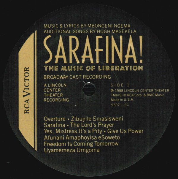 Mbongeni Ngema / Various : Sarafina! (The Music Of Liberation) (LP, Album)