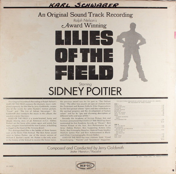 Jerry Goldsmith : Lilies Of The Field (An Original Sound Track Recording) (LP, Album, Mono)