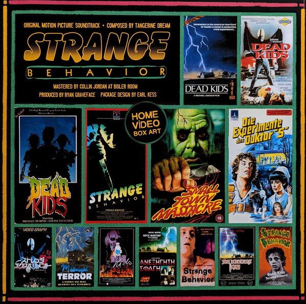 Tangerine Dream : Strange Behavior (Original Motion Picture Soundtrack) (LP, Ltd, Gre)