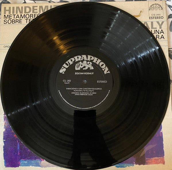Paul Hindemith, Zoltán Kodály : Metamorfosis Sinfonica Sobre Temas De C. M. Weber - Variaciones Sobre Una Cancion Folklorica Hungara (LP)