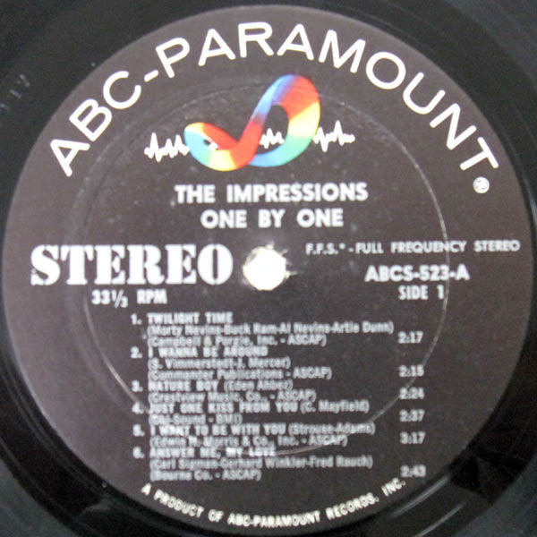 The Impressions : One By One (LP, Album)