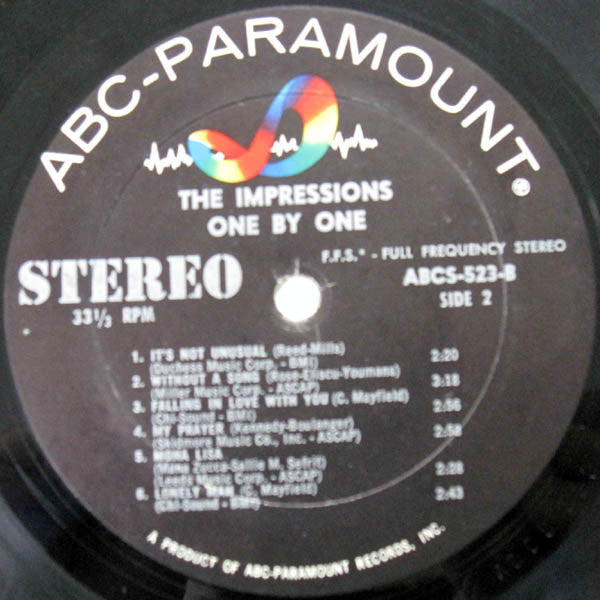 The Impressions : One By One (LP, Album)