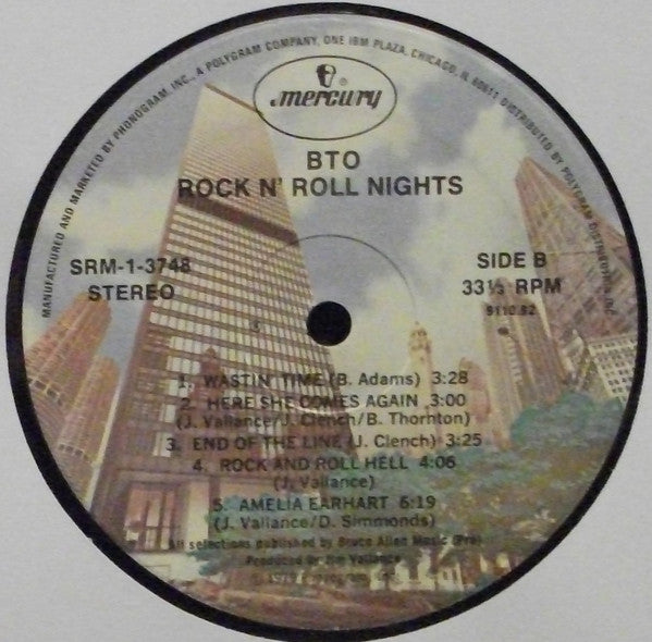 Bachman-Turner Overdrive : Rock N' Roll Nights (LP, Album, Com)