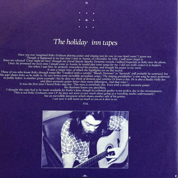 Roky Erickson : The Holiday Inn Tapes (LP, Album)