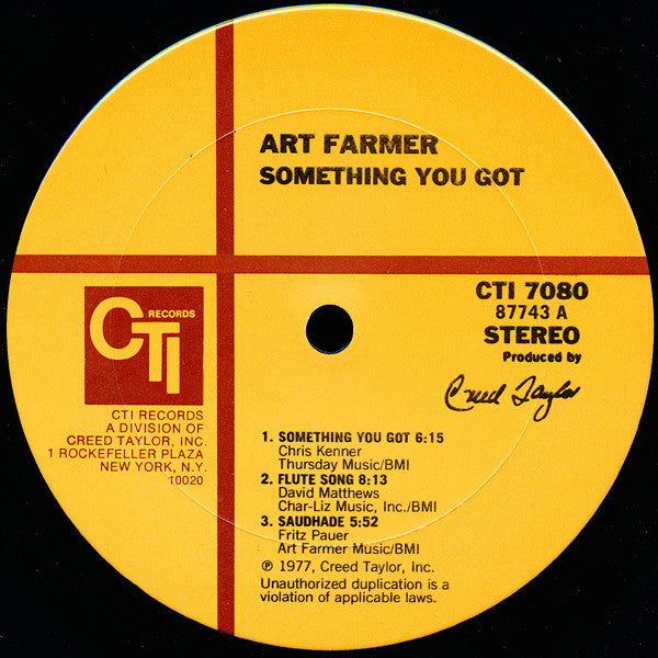 Art Farmer With Yusef Lateef & David Matthews Orchestra : Something You Got (LP, Album)