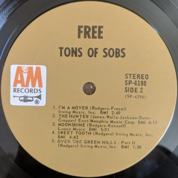 Free : Tons Of Sobs (LP, Album)