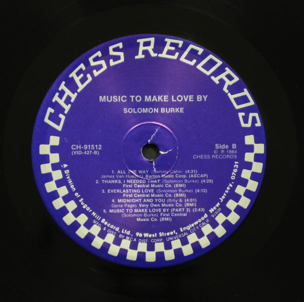 Solomon Burke : Music To Make Love By (LP, Album, RE)