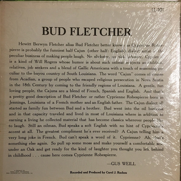 Bud Fletcher : The Tall Tales Of Cyprienne Robespierre (LP, RE)