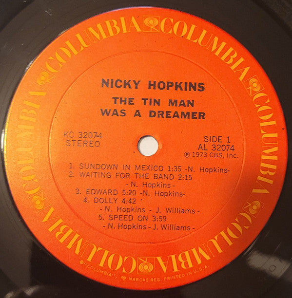 Nicky Hopkins : The Tin Man Was A Dreamer (LP, Album, Ter)