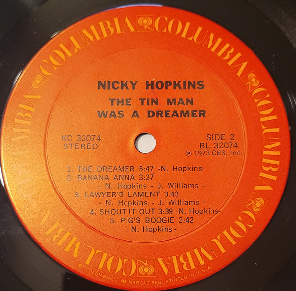 Nicky Hopkins : The Tin Man Was A Dreamer (LP, Album, Ter)