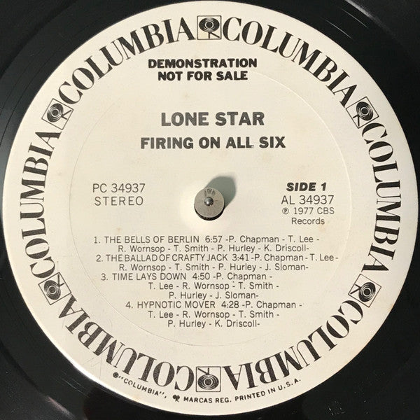 Lone Star (2) : Firing On All Six (LP, Album, Promo)