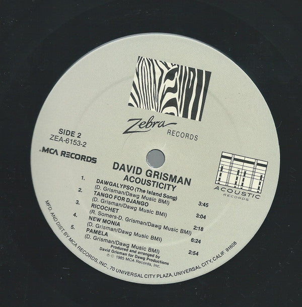 David Grisman : Acousticity (LP, Album)