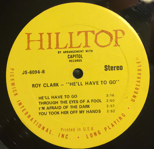 Roy Clark : He'll Have To Go (LP, Comp)