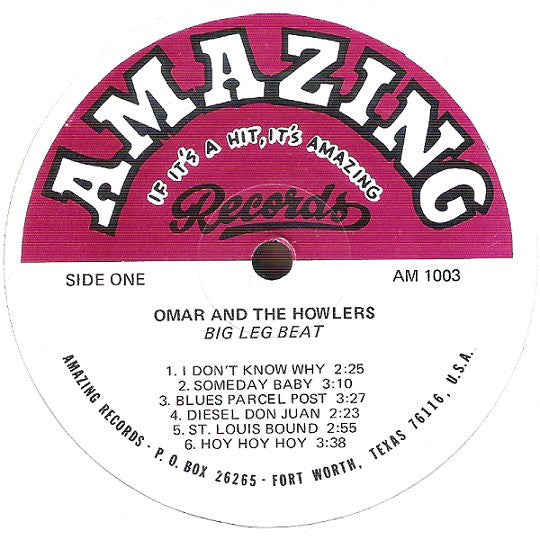 Omar And The Howlers : Big Leg Beat (LP, Album)
