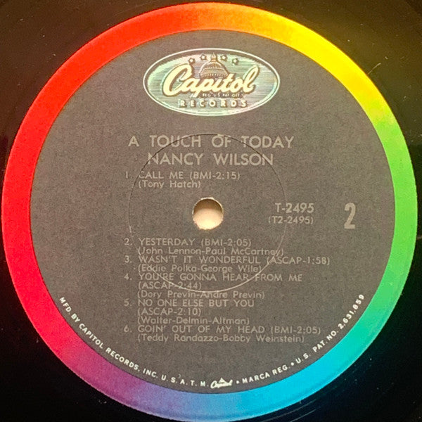 Nancy Wilson : A Touch Of Today (LP, Album, Mono, Los)