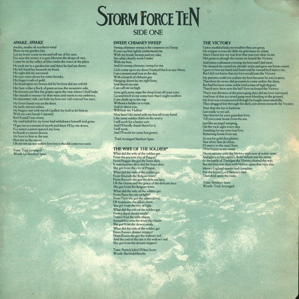 Steeleye Span : Storm Force Ten (LP, Album)