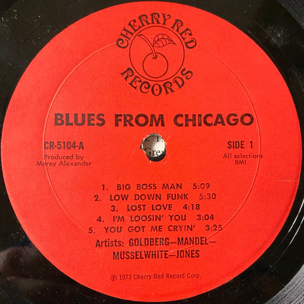 Harvey Mandel, Barry Goldberg, Charlie Musselwhite : Blues From Chicago (LP, Album, RP)