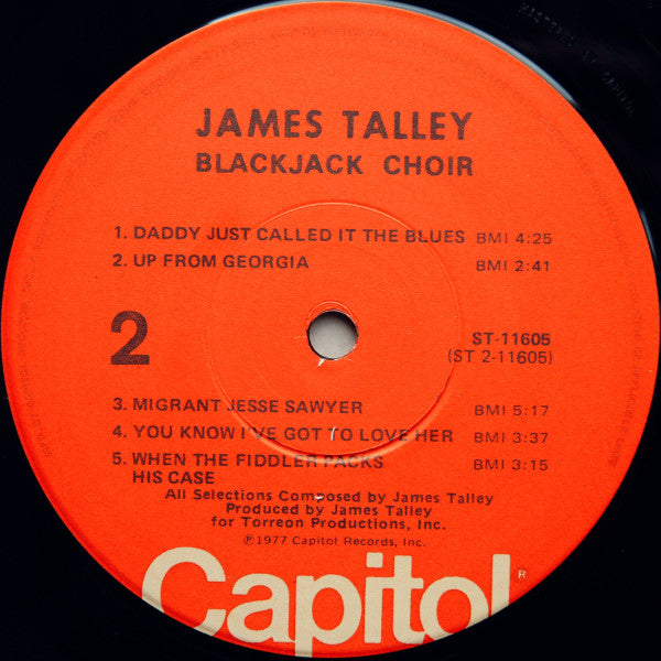 James Talley : Blackjack Choir (LP, Album, Jac)