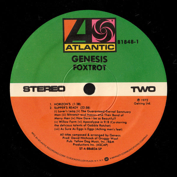 Genesis : Foxtrot (LP, Album, RE, Spe)