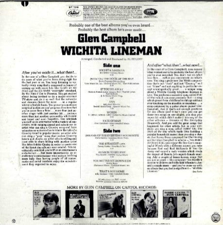 Glen Campbell : Wichita Lineman (LP, Album, RE, Jac)